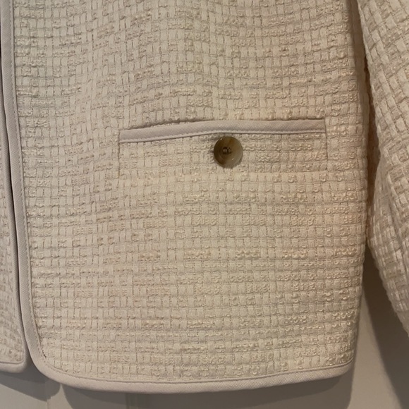 Ann Taylor Tweed Cardigan Jacket Zip Front 555824 - Picture 6 of 13